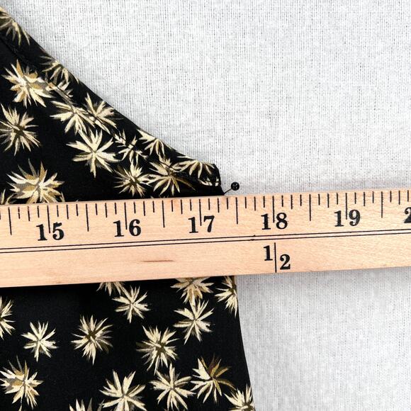 ENZA COSTA Tiered Spaghetti strap Dress Womens Small Black Floral Print Cotton - Picture 16 of 16